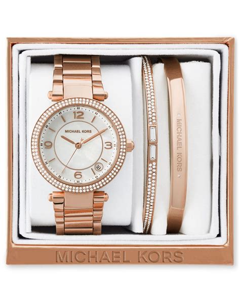 michael kors necklace and bracelet set|michael kors jewelry gift box.